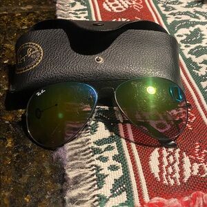 Ray-Ban Green Aviator Sunglasses